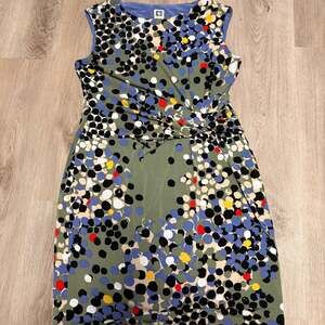 Anne Klein Polka Dot Sleeveless Dress Size XL